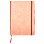 Записная книжка A5 72л. кожа, Clairefontaine "Cuiris. Copper", 90г/м2, на резинке, ляссе, карман