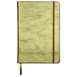 Записная книжка A5 72л., кожа, Clairefontaine "Cuiris. Green", 90г/м2, на резинке, ляссе, карман
