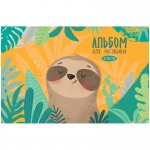 Альбом для рисования 40л., А4, на скрепке ArtSpace "Рисунки. Cute sloth"