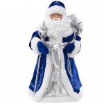 Декоративная кукла "Дед Мороз в синем костюме", 41см