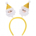 Карнавальное украшение на голову "Желтый Дед Мороз", полипропилен с декором из нетканого материала