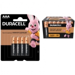 Батарейка Duracell Basic AAA (LR03) алкалиновая, 4BL (увеличенная фасовка)