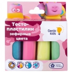 Набор для лепки Genio Kids "Тесто-пластилин. Зефирные цвета", 4 цвета, картон, европодвес