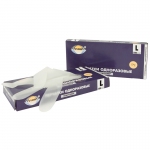 Перчатки эластомерные Aviora, L, 100шт., картонная коробка