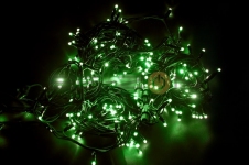 Гирлянда модульная "Дюраплей LED" 20м 200 LED черный каучук Зеленая
