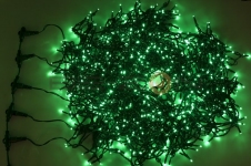 Гирлянда "LED ClipLight" 24V, 5 нитей по 20 метров, цвет диодов Зеленый, Flashing (Белый)
