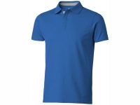 Рубашка поло «Hacker» мужская, небесно-синий/серый