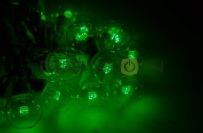 Готовый комплект Белт-Лайт 10м. 30 ламп зеленый белый провод КАУЧУК