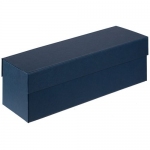 Коробка под бутылку Color Jacket, синяя, 33,3х10,5х10,2 см, внутренние размеры: 32,7х9,7х9,8 см 12023.40