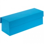 Коробка под бутылку Color Jacket, голубая, 33,3х10,5х10,2 см, внутренние размеры: 32,7х9,7х9,8 см 12023.44