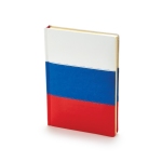 Ежедневник А5 «Russian Flag», белый/синий/красный, искусственная кожа