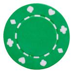 Фишки для игры в покер без номинала зеленые (25шт)