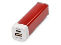 Портативное зарядное устройство «Ангра», 2200 mAh, красный/белый, пластик