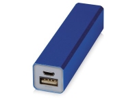 Портативное зарядное устройство «Брадуэлл», 2200 mAh, синий/белый, металл