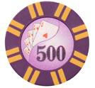 Фишки для игры в покер Royal Flush с номиналом 500 (25 шт)