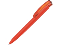 Ручка пластиковая шариковая трехгранная «Trinity K transparent Gum» soft-touch, оранжевый, пластик с покрытием soft-touch