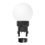 Лампа шар 6 LED для белт-лайта белая 45мм матовая колба