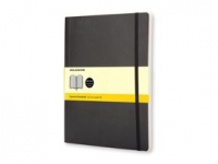 Записная книжка Classic Soft, ХLarge (в клетку), черный, бумага/полиуретан