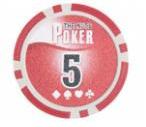 Фишки для игры в покер NUTS номиналом 5 (25шт)