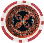 Фишки для игры в покер Ultimate номиналом 5 (25шт)