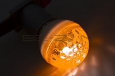 Светодиодная Лампа - строб Е27 50мм оранжевая
