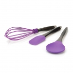 Набор 3пр силиконовых кухонных принадлежностей (фиолетовые)