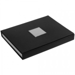 Коробка под набор Plus, черная с серебристым, 17х21,5х3 см