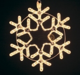 Фигура "Снежинка" цвет тепло-белый, размер 55x55 см