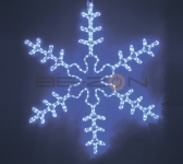 Фигура световая "Большая Снежинка" цвет синий, размер 95x95 см