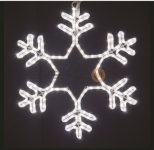 Фигура световая "Снежинка" цвет белый, размер 55x55 см, мерцающая