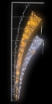 Фигура световая "Салют", 480 светодиодов, размер 225x75см