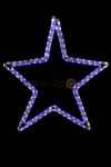 Фигура световая "Звезда" цвет белая/синяя, размер 56 х 60 см