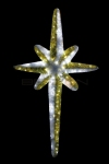 Фигура "Звезда 8-ми конечная", LED подсветка высота 120см, бело-золотая