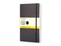 Записная книжка А5  (Large) Classic Soft (в клетку), черный, бумага/полиуретан