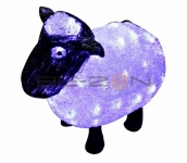 Акриловая светодиодная фигура "Овца" 30см, 56 светодиодов, IP65, 24В,