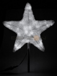 Акриловая светодиодная фигура "Звезда" 50см, 160 светодиодов, белая,