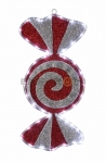Фигура "Карамель" бархатная, размеры 60x30 см (42 БЕЛЫХ светодиодов)