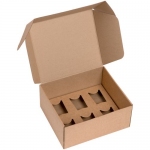 Коробка Grande с ложементом для стопок, крафт, 25,3х21,2х11,4 см