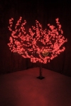 Светодиодное дерево "Сакура", высота 1,5м, диаметр кроны 1,8м, красные светодиоды, IP 54, понижающий трансформатор в комплекте,