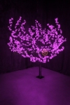 Светодиодное дерево "Сакура", высота 1,5м, диаметр кроны 1,8м, фиолетовые светодиоды, IP 54, понижающий трансформатор в комплекте,