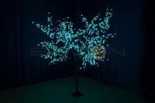 Светодиодное дерево "Сакура", высота 1,5 м, диаметр кроны 1,4м, RGB светодиоды, контроллер, IP 54, понижающий трансформатор в комплекте