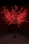 Светодиодное дерево "Сакура", высота 2,4м, диаметр кроны 2,0, красные светодиоды, IP 64, понижающий трансформатор в комплекте,