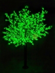 Светодиодное дерево "Сакура", высота 3,6м, диаметр кроны 3,0м, зеленые светодиоды, IP 54, понижающий трансформатор в комплекте,