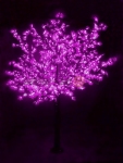 Светодиодное дерево "Сакура", высота 3,6м, диаметр кроны 3,0м, фиалетовые светодиоды, IP 54, понижающий трансформатор в комплекте,