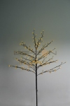 Дерево комнатное "Сакура", коричневый цвет ствола и веток, высота 1.2 метра, 80 светодиодов желтого цвета, трансформатор IP44