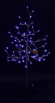 Дерево комнатное "Сакура", ствол и ветки фольга, высота 1.2 метра, 80 светодиодов синего цвета, трансформатор IP44