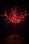 Светодиодное дерево "Сакура", высота 2,4 м, диаметр кроны 1,72м, красные диоды, IP 44, понижающий трансформатор в комплекте,