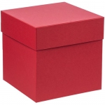 Коробка Cube, S, красная, 16х16х15,5 см; внутренние размеры: 15х15х15 см