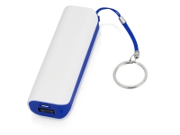 Портативное зарядное устройство «Basis», 2000 mAh, белый/синий, пластик