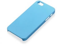 Чехол для iPhone 5 / 5s, голубой, soft-touch пластик